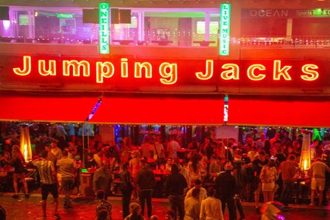 Jumping Jacks Bar, Disco, Club, CC Veronicas Partymeile Teneriffa